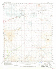 Aguila, Arizona 1962 (1968) USGS Old Topo Map Reprint 15x15 AZ Quad 314298