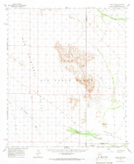 Aguila Mountains, Arizona 1965 (1966) USGS Old Topo Map Reprint 15x15 AZ Quad 314303