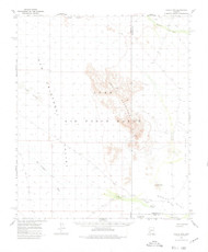 Aguila Mountains, Arizona 1965 (1980) USGS Old Topo Map Reprint 15x15 AZ Quad 314302
