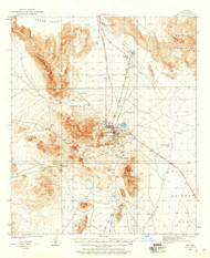 Ajo, Arizona 1932 (1958) USGS Old Topo Map Reprint 15x15 AZ Quad 314304