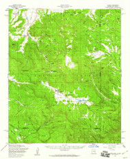 Alpine, Arizona 1958 (1960) USGS Old Topo Map Reprint 15x15 AZ Quad 314312