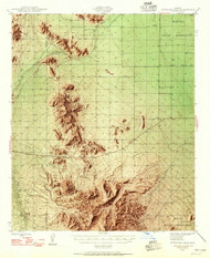 Antelope Peak, Arizona 1946 (1955) USGS Old Topo Map Reprint 15x15 AZ Quad 314315