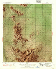 Antelope Peak, Arizona 1948 (1948) USGS Old Topo Map Reprint 15x15 AZ Quad 314318