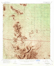 Antelope Peak, Arizona 1963 (1965) USGS Old Topo Map Reprint 15x15 AZ Quad 314322