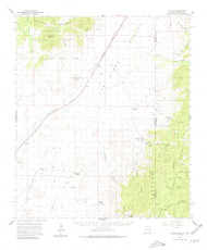 Apache, Arizona 1958 (1980) USGS Old Topo Map Reprint 15x15 AZ Quad 314327