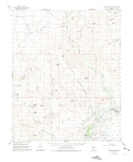 Artillery Peak, Arizona 1966 (1975) USGS Old Topo Map Reprint 15x15 AZ Quad 314335
