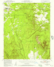 Ash Fork, Arizona 1947 (1957) USGS Old Topo Map Reprint 15x15 AZ Quad 314339