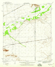 Aztec, Arizona 1950 (1960) USGS Old Topo Map Reprint 15x15 AZ Quad 314345