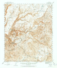 Bagdad, Arizona 1945 (1973) USGS Old Topo Map Reprint 15x15 AZ Quad 314351