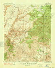 Bagdad, Arizona 1948 (1948) USGS Old Topo Map Reprint 15x15 AZ Quad 314353