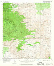 Bellota Ranch, Arizona 1957 (1968) USGS Old Topo Map Reprint 15x15 AZ Quad 314355