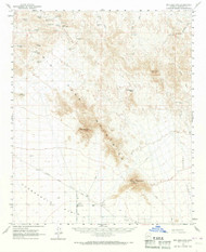 Big Horn Mountains, Arizona 1961 (1968) USGS Old Topo Map Reprint 15x15 AZ Quad 314364