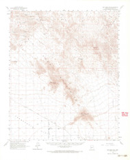 Big Horn Mountains, Arizona 1961 (1968) USGS Old Topo Map Reprint 15x15 AZ Quad 464588