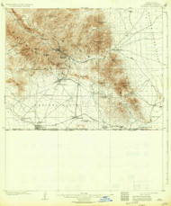 Bisbee, Arizona 1910 (1936) USGS Old Topo Map Reprint 15x15 AZ Quad 314378