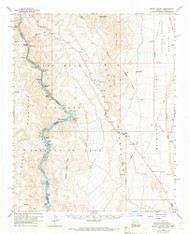 Black Canyon, Arizona 1959 (1966) USGS Old Topo Map Reprint 15x15 AZ Quad 314385