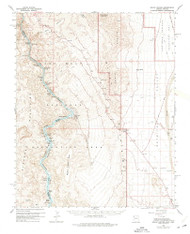 Black Canyon, Arizona 1959 (1974) USGS Old Topo Map Reprint 15x15 AZ Quad 314386