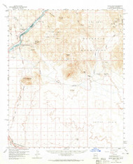 Black Peak, Arizona 1959 (1965) USGS Old Topo Map Reprint 15x15 AZ Quad 314389