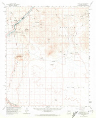 Black Peak, Arizona 1959 (1972) USGS Old Topo Map Reprint 15x15 AZ Quad 314388