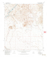Black Peak, Arizona 1959 (1985) USGS Old Topo Map Reprint 15x15 AZ Quad 314391