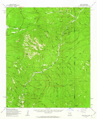 Blue, Arizona 1961 (1963) USGS Old Topo Map Reprint 15x15 AZ Quad 314393