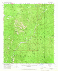 Blue, Arizona 1961 (1966) USGS Old Topo Map Reprint 15x15 AZ Quad 314394