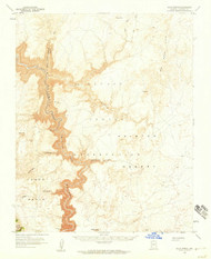Blue Spring, Arizona 1955 (1959) USGS Old Topo Map Reprint 15x15 AZ Quad 314402