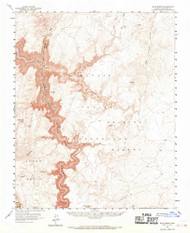 Blue Spring, Arizona 1955 (1970) USGS Old Topo Map Reprint 15x15 AZ Quad 314401