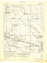 Bowie, Arizona 1928 (1928) USGS Old Topo Map Reprint 15x15 AZ Quad 464608