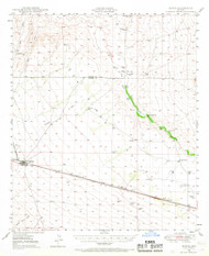 Bowie, Arizona 1949 (1967) USGS Old Topo Map Reprint 15x15 AZ Quad 314410