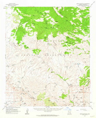 Bryce Mountain, Arizona 1962 (1964) USGS Old Topo Map Reprint 15x15 AZ Quad 314420