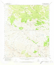 Bryce Mountain, Arizona 1962 (1973) USGS Old Topo Map Reprint 15x15 AZ Quad 314421