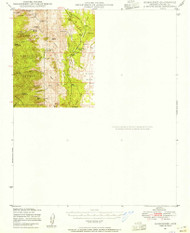 Bumblebee, Arizona 1947 (1955) USGS Old Topo Map Reprint 15x15 AZ Quad 314433