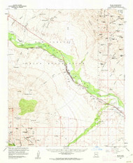 Bylas, Arizona 1960 (1961) USGS Old Topo Map Reprint 15x15 AZ Quad 314438