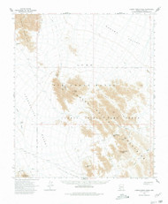 Cabeza Prieta Peak, Arizona 1965 (1980) USGS Old Topo Map Reprint 15x15 AZ Quad 314441