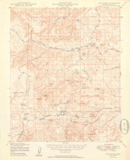 Camp Wood, Arizona 1949 (1949) USGS Old Topo Map Reprint 15x15 AZ Quad 464627