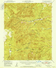 Camp Wood, Arizona 1949 (1949) USGS Old Topo Map Reprint 15x15 AZ Quad 314450