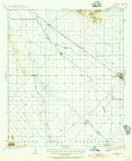 Casa Grande, Arizona 1922 (1956) USGS Old Topo Map Reprint 15x15 AZ Quad 314456