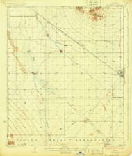 Casa Grande, Arizona 1924 (1924) USGS Old Topo Map Reprint 15x15 AZ Quad 314458