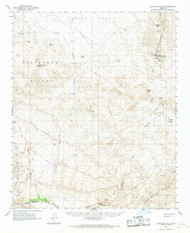 Castaneda Hills, Arizona 1966 (1967) USGS Old Topo Map Reprint 15x15 AZ Quad 314461