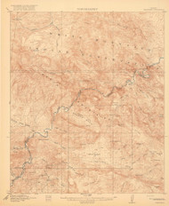 Christmas, Arizona 1917 (1917) USGS Old Topo Map Reprint 15x15 AZ Quad 464647