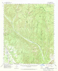 Cibecue, Arizona 1961 (1971) USGS Old Topo Map Reprint 15x15 AZ Quad 314478