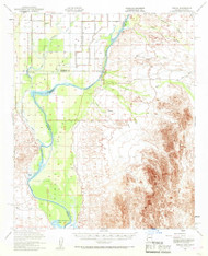 Cibola, Arizona 1951 (1968) USGS Old Topo Map Reprint 15x15 AZ Quad 314480