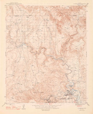 Clarkdale, Arizona 1944 (1948) USGS Old Topo Map Reprint 15x15 AZ Quad 464650