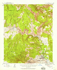 Clarkdale, Arizona 1944 (1958) USGS Old Topo Map Reprint 15x15 AZ Quad 314486