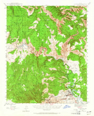 Clarkdale, Arizona 1944 (1965) USGS Old Topo Map Reprint 15x15 AZ Quad 314485