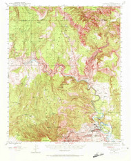 Clarkdale, Arizona 1944 (1972) USGS Old Topo Map Reprint 15x15 AZ Quad 314484