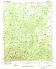 Clay Springs, Arizona 1961 (1971) USGS Old Topo Map Reprint 15x15 AZ Quad 314488