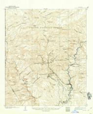Clifton, Arizona 1902 (1914) USGS Old Topo Map Reprint 15x15 AZ Quad 314494