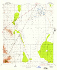 Cochise, Arizona 1943 (1957) USGS Old Topo Map Reprint 15x15 AZ Quad 314497