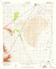 Cochise, Arizona 1958 (1959) USGS Old Topo Map Reprint 15x15 AZ Quad 314499